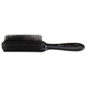Jäneke VENTED HAIRBRUSH - with soft moulded tips - BLACK - 22.5cm