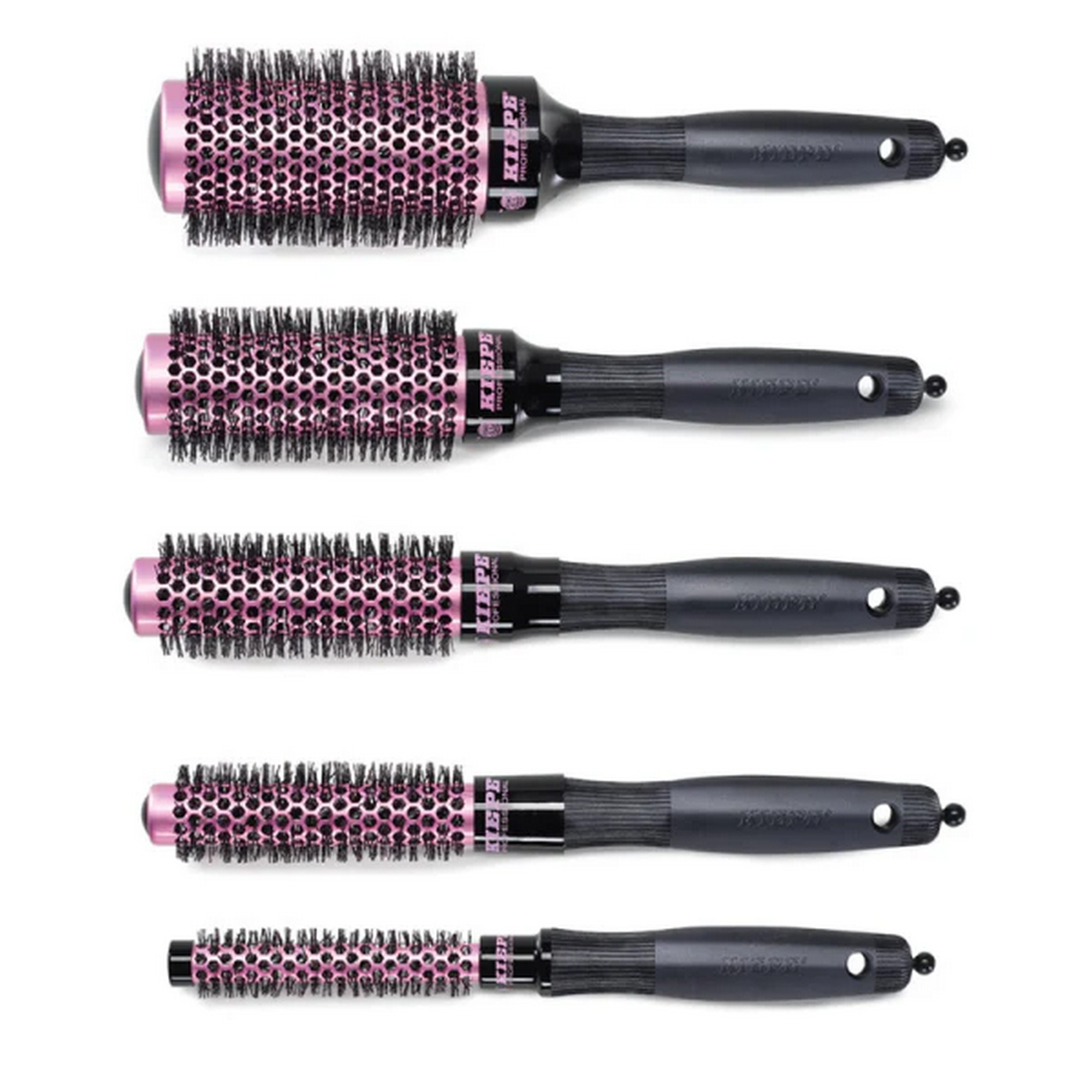 Kiepe Professional Pure Pink Heat Retaining Brush Kit