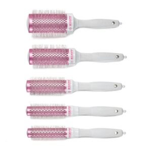 Kiepe Pure White Heat Retainer Brush Set