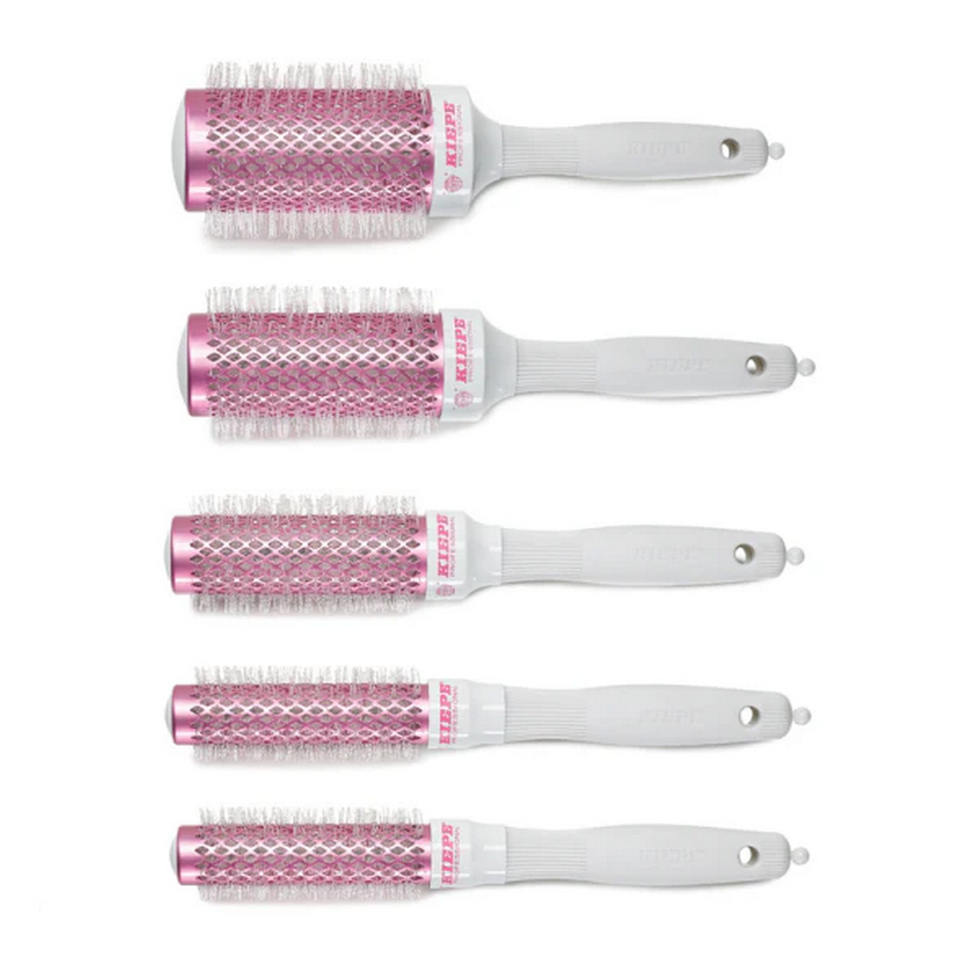 Kiepe Pure White Heat Retainer Brush Set