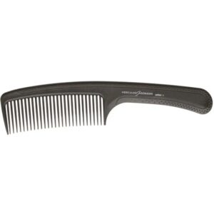 Hercules Sägemann Anthracite 9" Wide-Toothed Styling Comb with Handle - Carbon