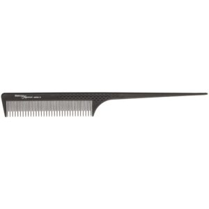 Hercules Sägemann Anthracite 8.75" Teasing Comb with Pointed Handle - Carbon